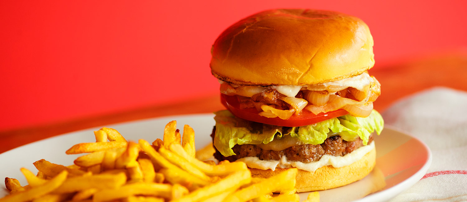 Hamburger with Beaver Brand Horseradish