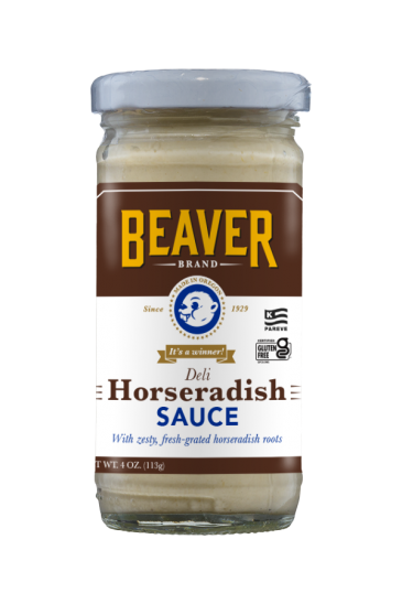 Beaver Brand Deli Horseradish Sauce front 4oz
