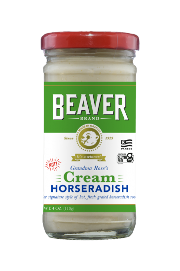 Beaver Brand Cream Horseradish front 4oz