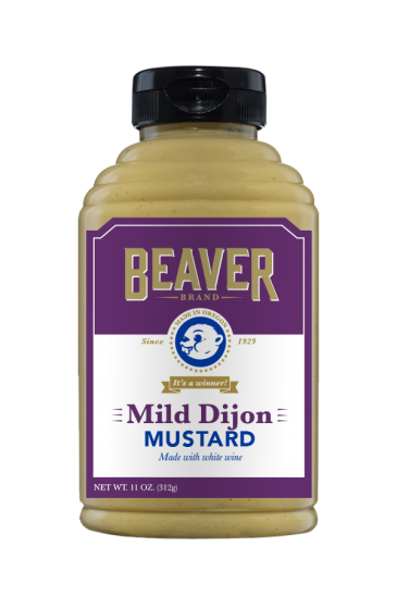 Beaver Brand Mild Dijon Mustard front 11oz