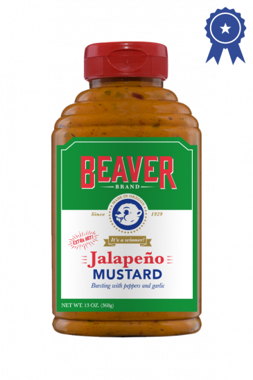 Beaver Brand Jalapeño Mustard front 13oz