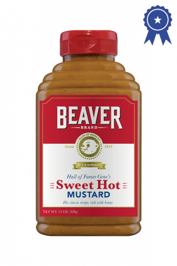 Beaver Brand Sweet Hot Mustard front 13 oz