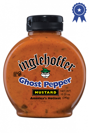 Inglehoffer Ghost Pepper Mustard front 10.25oz