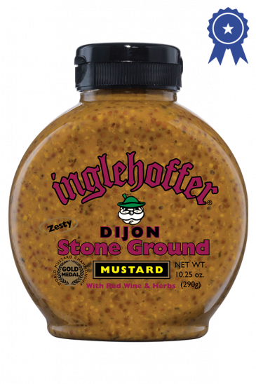 Inglehoffer Dijon Stone Ground Mustard front 10.25oz
