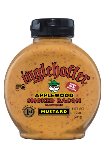 Inglehoffer Applewood Smoked Bacon Mustard front 10oz